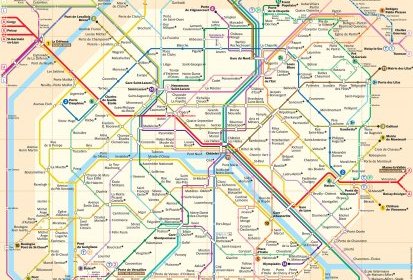 Plan métro de Paris